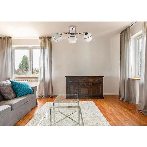 Fotografia Czarno-biały szklany żyrandol - EX47-Aleo z kategorii Żyrandole