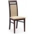 Zdjęcie produktu Krzesło tapicerowane drewniane Tolen - ciemny orzech.