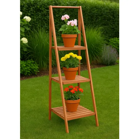 Ogród z cedrowym regałem na kwiaty Omnela