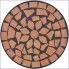 Mozaikowy blat terakotowego stolika na rośliny Cadix