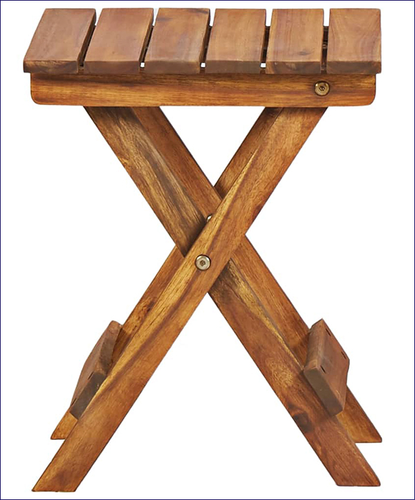 Drewniany składany stojak na doniczki Retis