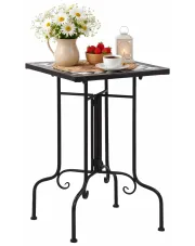 Czarno-biały stolik ceramiczny – Neve w sklepie Edinos.pl