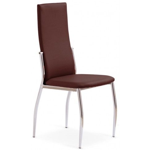 Zdjęcie produktu Tapicerowane krzesło Galder - brązowe.