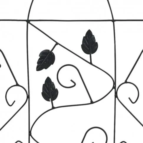 Szczegółowe zdjęcie nr 4 produktu vidaXL Podpórki do roślin pnących, 3 szt., czarne, 40x100 cm, żelazo