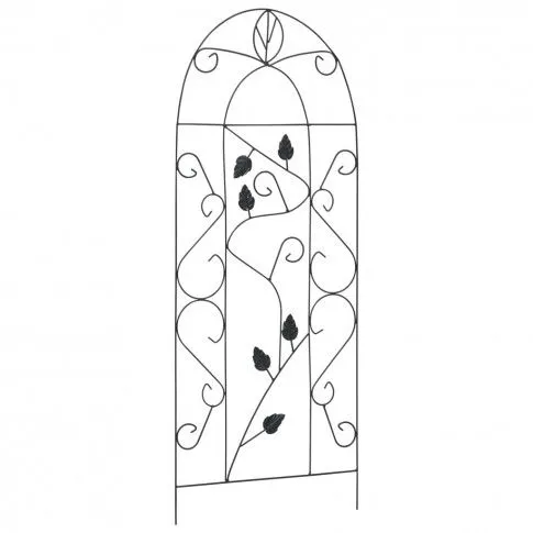 Zdjęcie vidaXL Podpórki do roślin pnących, 3 szt., czarne, 40x100 cm, żelazo   | Edinos.pl