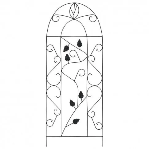 Fotografia vidaXL Podpórki do roślin pnących, 3 szt., czarne, 40x100 cm, żelazo z kategorii 