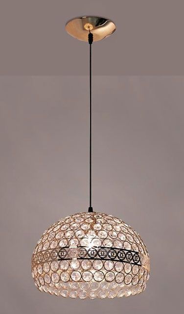 Złota lampa wisząca kryształowa EX60-Frisso