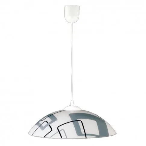 Lampa wisząca ze szklanym kloszem EX62-Quadre