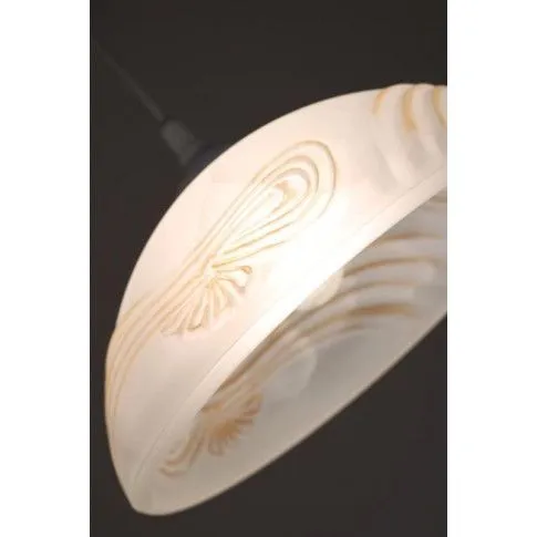 Szklany klosz ze złotymi zdobieniami lampy EX63-Dolat