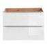 Biała szafka łazienkowa pod umywalkę Malta 3X Biały 80 cm