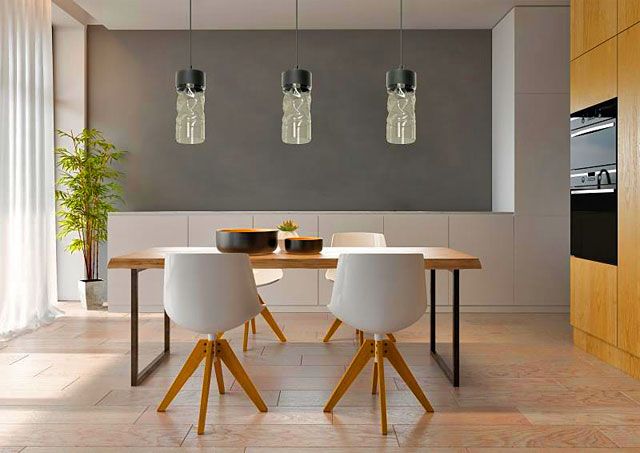 Produkt Lampa wisząca z podłużnym szklanym kloszem - EX64-Malone