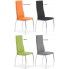 Szczegółowe zdjęcie nr 4 produktu Tapicerowane krzesło Galder - pomarańczowe