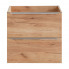 Szczegółowe zdjęcie nr 5 produktu Komplet podwieszanych szafek łazienkowych - Malta 3Q Dąb 60 cm