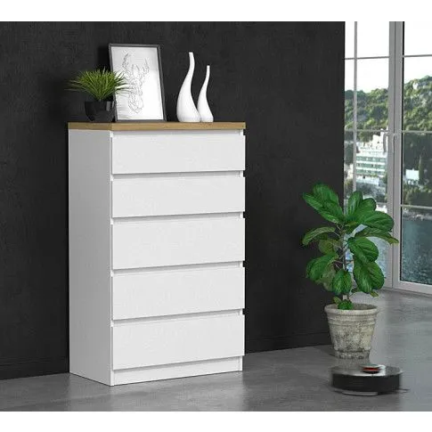 Wnętrze z białą komodą Dalia 3X