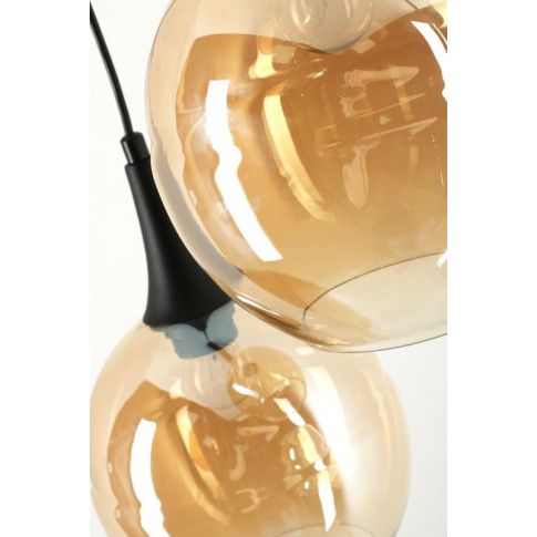 Lampa wisząca EX70-Malwo z bursztynowymi kloszami