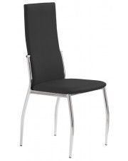 Tapicerowane krzesło Galder - czarne w sklepie Edinos.pl