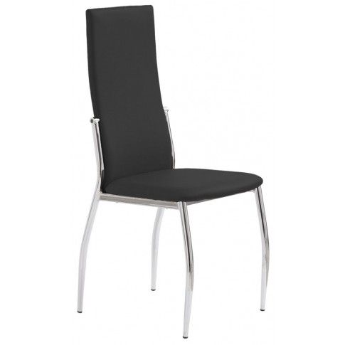 Zdjęcie produktu Tapicerowane krzesło Galder - czarne.