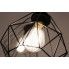 Lampa wisząca EX75-Loftis z geometrycznym, drucianym kloszem
