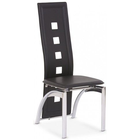Zdjęcie produktu Tapicerowane czarne krzesło Imper.