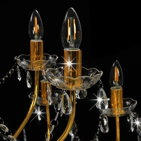 Dwuwarstwowy żyrandol stylizowany na świecznik EX100-Mosat