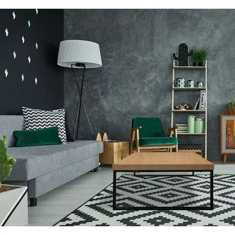 Industrialny stolik kawowy Ethen czarny