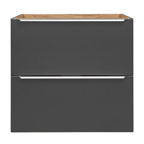Nowoczesna wisząca szafka łazienkowa Malta 3X Czarny 60 cm