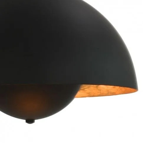 Designerski czarno-złoty klosz lampy wiszącej EX103-Moldo
