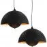 Zestaw czarno-złotych dwóch lamp wiszących EX103-Moldo