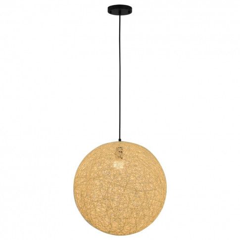 Kremowa lampa wisząca z okrągłym kloszem EX107-Goten