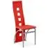 Zdjęcie produktu Tapicerowane krzesło Loro - czerwone.