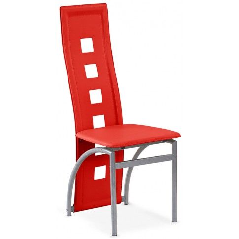 Zdjęcie produktu Tapicerowane krzesło Bilios - czerwone.