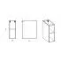 Szczegółowe zdjęcie nr 4 produktu Szafka łazienkowa z odkrytymi półkami - Lunios 8X Biały połysk