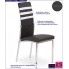 Fotografia Tapicerowane krzesło Virris - czarne z kategorii Krzesła wg koloru/stylu
