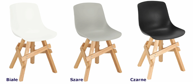 Skandynawskie krzesła Trisi do jadalni - drewniane