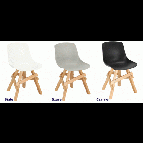 Skandynawskie krzesła Trisi drewno dębowe