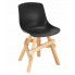 Drewniane krzesło czarne - Trisi