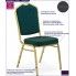 Fotografia Ozdobne krzesło Abrax - zielone z kategorii Krzesła tapicerowane