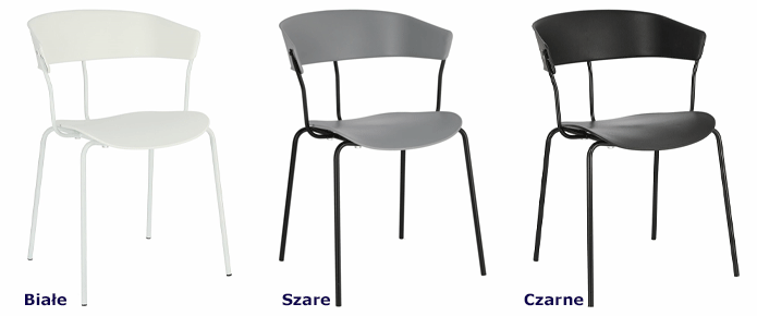 Minimalistyczne krzesła do salonu Salmi - wygodne