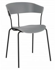 Minimalistyczne krzesło szare - Salmi