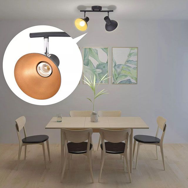 Nowoczesna lampa sufitowa EX117-Cubot z regulacją reflektorów