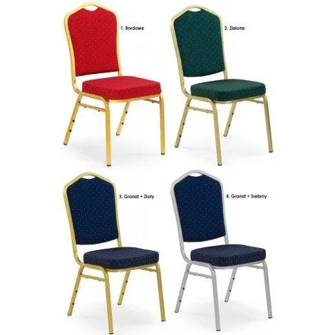 Zdjęcie złote krzesło w stylu glamour Mader | Edinos.pl