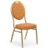 Zdjęcie produktu Krzesło w stylu glamour Abrax - złote.