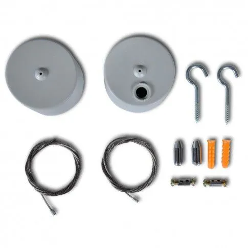 Szczegółowe zdjęcie nr 10 produktu Lampa sufitowa, świetlówka LED 14W ciepły biały+zestaw do zawieszania