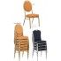 Szczegółowe zdjęcie nr 4 produktu Luksusowe krzesło Abrax - granat + złoty