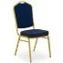 Zdjęcie produktu Luksusowe krzesło Abrax - granat + złoty.