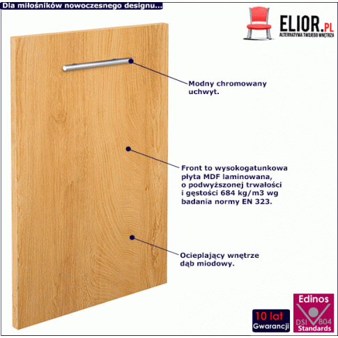 Front kuchenny Limo 33X  dąb miodowy