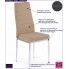 Fotografia Tapicerowane krzesło Perks - beżowe z kategorii Krzesła tapicerowane beżowe
