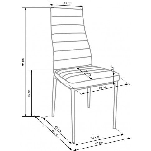 Szczegółowe zdjęcie nr 5 produktu Tapicerowane krzesło Perks - beżowe