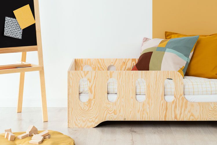 Łóżko dziecięce wykonane z litego drewna sosnowego Filo 2X