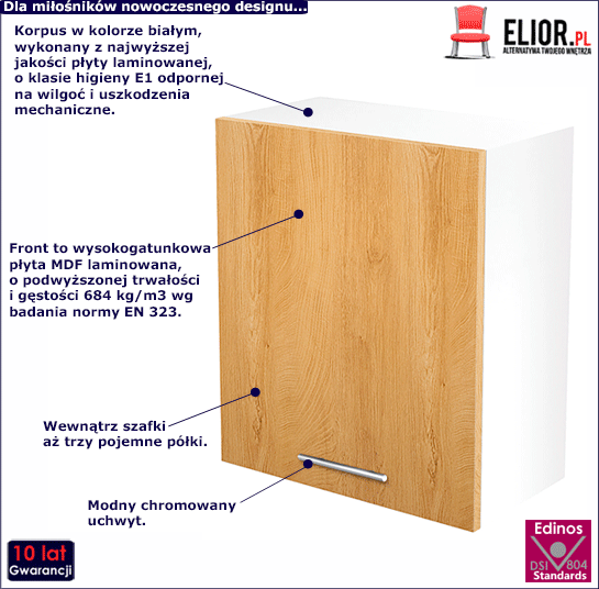 Szafka górna Vokres 24X dąb miodowy